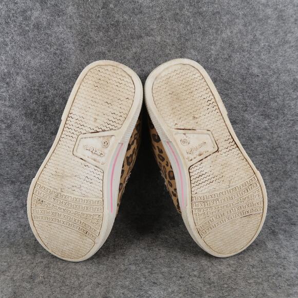 Carters Shoes Kids Toddler 10 Sneaker High Top Double Strap Animal Print Glitter - Picture 9 of 11